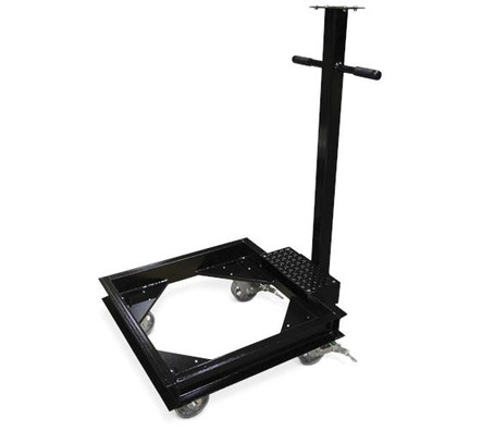 Rice Lake RoughDeck Caster Portability Frame, Mild Steel, 4' x 4', 157792