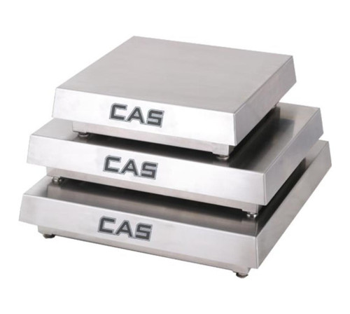 CAS HCS-S500 Stainless Steel Washdown Scale Base, 500 lbs, 18 x 18, NTEP