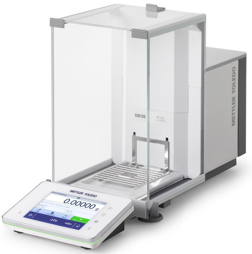 Mettler Toledo XSR 105DU Dual Range Internal Calibration Analytical Semi Micro Balance, 41 g / 120 g x 0.01 / 0.1 mg