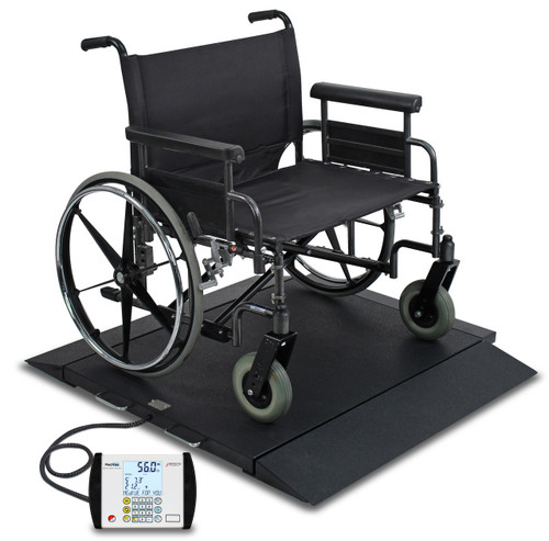 Detecto Cardinal Detecto BRW1000-AC Wheelchair Scale, 1000 lb x 0.2 lb