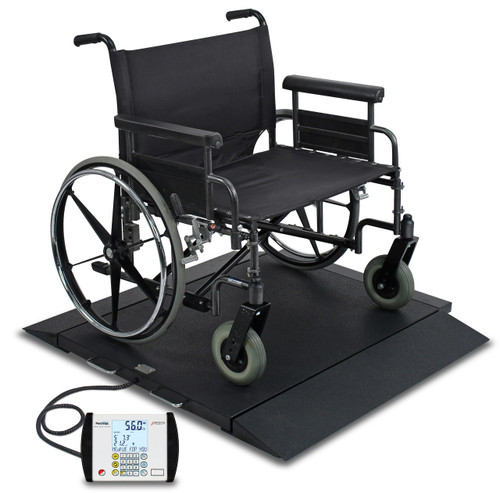 Detecto Cardinal Detecto BRW1000-C Wheelchair Scale, with BT/WIFI, 1000 lb x 0.2 lb