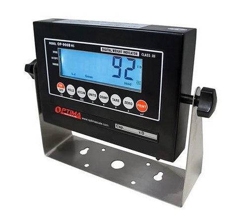 Optima Scale OP-900-02 LCD Indicator with Internal Battery, NTEP