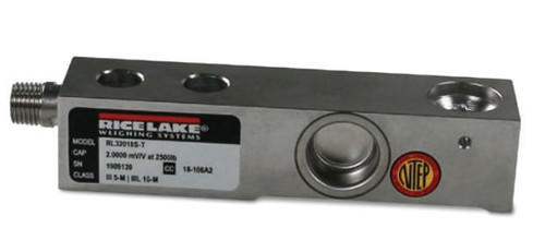 Rice Lake Weighing Systems Rice Lake RL32018S-T 1250 lb Stainless Steel Single Ended Beam Load Cell, 15ft cable, NTEP Class III