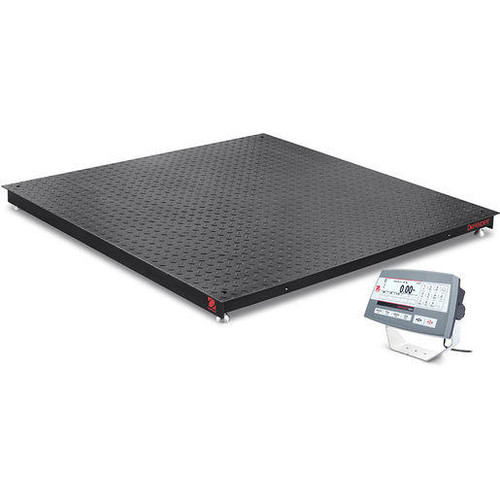 OHAUS Ohaus Defender 5000 I-DF52P5000B1L Floor Scale, 5000 lb x 1 lb, NTEP, 4' x 4' 