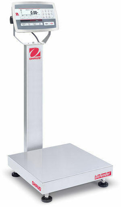 OHAUS Used OHAUS D52XW50RQL2 Defender 5000 Bench Scale, 100 lb x 0.005 lb, 18" x 18", NTEP, SP1214