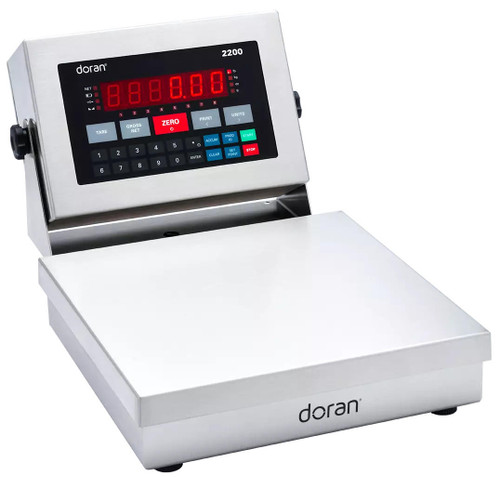  Doran 22002-ABR Stainless Steel Bench Scale, 10"x10" Platform, 2 lb x 0.0005 lb 