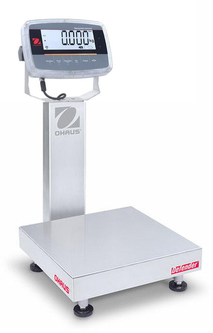  OHAUS i-D61PW50WQR6 Defender 6000 Washdown Bench Scale, 12" x 12", 100 lb x 0.005 lb, NTEP 