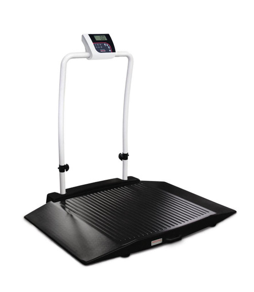 Rice Lake Weighing Systems Rice Lake 350-10-3 Healthweigh Dual-Ramp Wheelchair Scale, Foldable, 1000lb x 0.2lb 