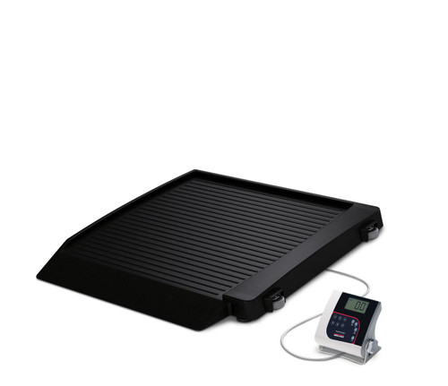 Rice Lake Weighing Systems Rice Lake 350-10-7BLE Healthweigh Single-Ramp Wheelchair Scale Platform, Bluetooth, 1000lb x 0.2lb 