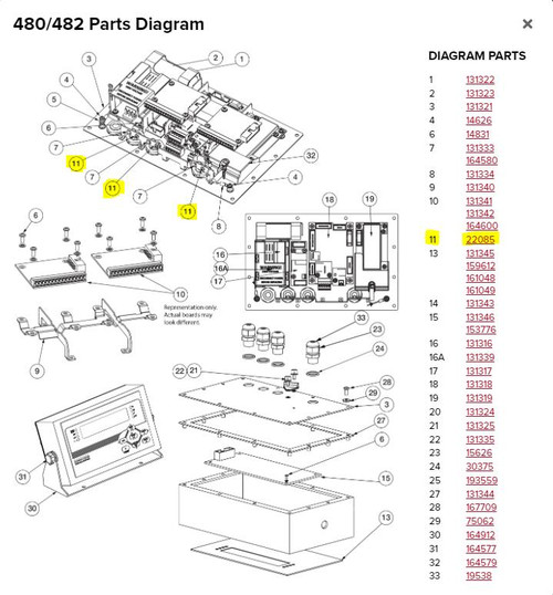 Rice Lake Weighing Systems Rice Lake 480/482  4-40NCx3/16 Phillips Machine Screw 22085 