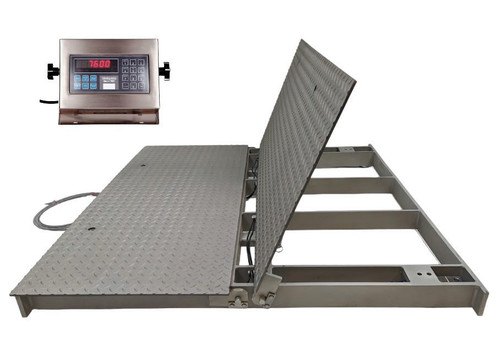  Pennsylvania Scale SS6600-MAX-LT Floor Scale, 4' x 4', 1000 lb x 0.2 lb 