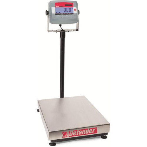  OHAUS D31P15BR Defender 3000 Bench Scale, 33 lb x 0.005 lb, NTEP, Class III 