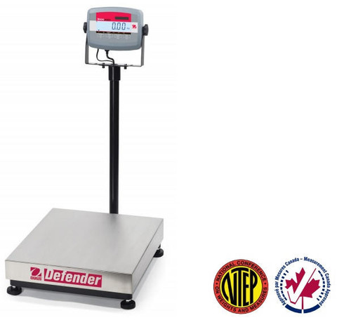  OHAUS D31P60BR Defender 3000 Bench Scale, 132 lb x 0.02 lb, NTEP, Class III 