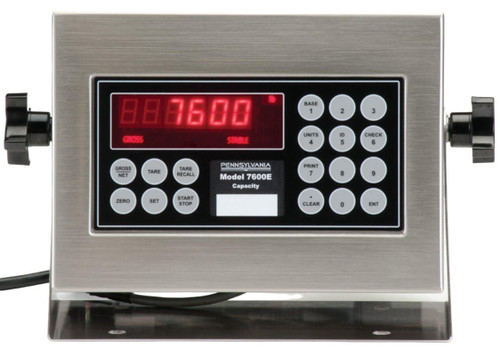  Pennsylvania Scale 7600E Stainless Steel Universal Digital Indicator & Batch Controller, NTEP 