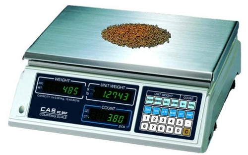CAS SC25P Counting Scale, 50 lb x 0.01 lb