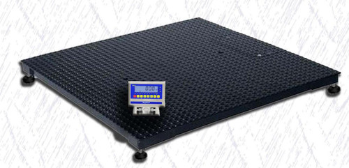 WeighSouth WS2500XL10 3' x 3' Floor Scale with WS10 Indicator, 2500 lb x 0.5 lb, NTEP