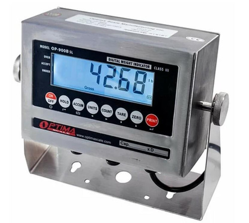 Optima Scale OP-900B-SL-23-Battery Washdown LCD Indicator, NTEP