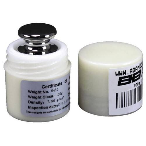 Adam Equipment 100g Calibration Weight, ASTM Class 1 in Case