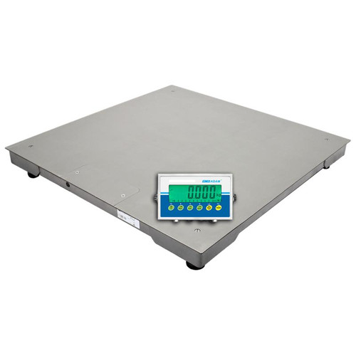 Adam Equipment PT 110S AE403 Stainless Steel Floor Scale Package, 2500 lb x 0.5 lb, 40 x 40