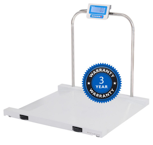  Brecknell MS1000-LCD Wheelchair Scale, 1000 lb x 0.5 lb 