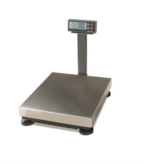 Rice Lake Weighing Systems Rice Lake BenchPro Shipping & Postal Digital Scale BP 1214-75S, Stainless Steel Weight Platter, 150 lb x 0.05 lb, NTEP, Class III