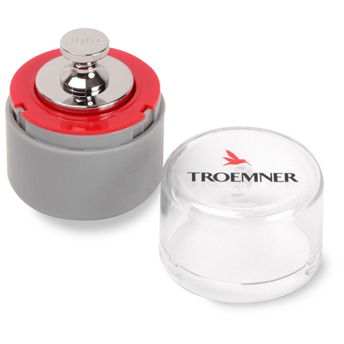 Troemner 200 g Alloy Cylindrical Screw Knob Weight, Traceable Certificate, ASTM Class 4