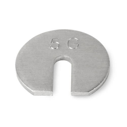 Troemner 5 g Aluminum Slotted Weight, No Certificate, ASTM Class 7