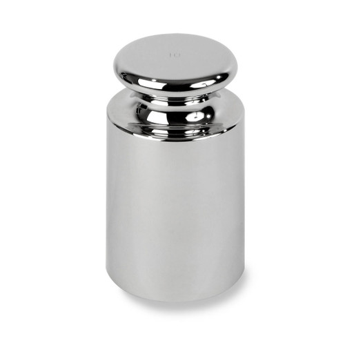 Troemner 10 kg Stainless Steel Cylindrical Screw Knob Weight, No Certificate, OIML Class F2