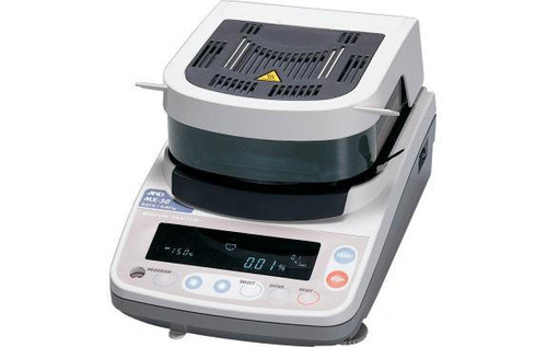 AandD Weighing MX-50 Moisture Analyzer, 51 g x 0.001 g / 0.01percent / 0.1percent, Halogen