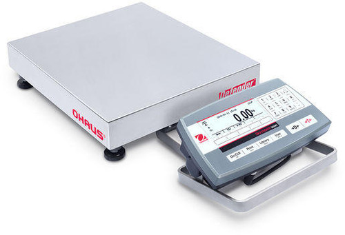 OHAUS D52P50RQR5 Defender 5000 Low Profile Bench Scale, 100 lb x 0.005 lb, 12 x 12, NTEP, Class III