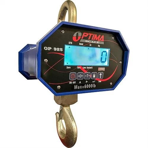 Optima Scale Optima OP-925 Crane Scale w/ LCD Screen, 20,000 lbs x 5 lb