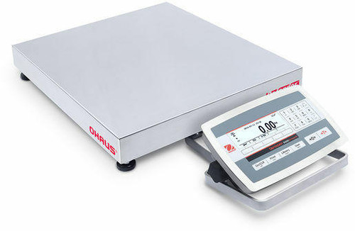 OHAUS D52XW125WQL5 Defender 5000 Washdown Bench Scale, 250 lb x 0.01 lb, 18 x 18, NTEP