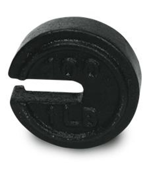 Rice Lake Weighing Systems Rice Lake Cast Iron Round Counterpoise Slotted Weight, 1/2 lb Weight, Provides 100 lbs of Counter Weight, ASTM Class 7