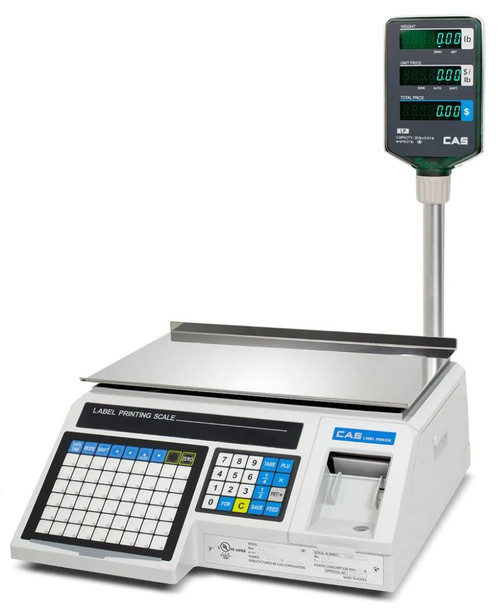 CAS LP-1000NP Label Printing Scale, 30 lbs x 0.01 lbs, NTEP