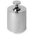 Troemner 25 kg Stainless Steel Cylindrical Screw Knob Weight, NVLAP Accredited Certificate, ASTM Class 4