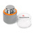 Troemner 2 kg Alloy Cylindrical Screw Knob Weight, NVLAP Accredited Certificate, OIML Class E1