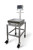 Rice Lake BenchMark MSC-10 Stainless Steel Scale Cart shown with BenchMark Scale