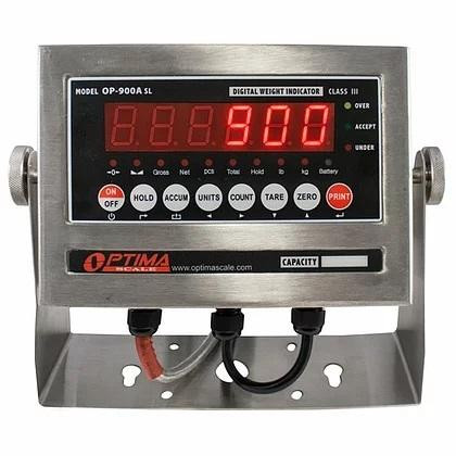 Indicatore LCD Optima OP-900B-02 Con Porta RS-232 E Batteria Ricaricabile
