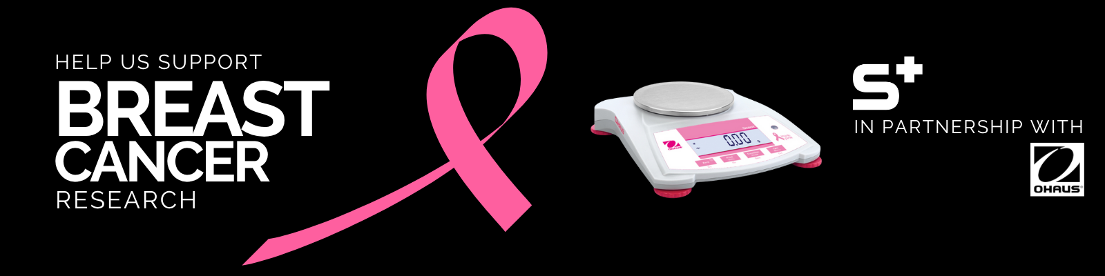 scales plus ohaus breast cancer research charity