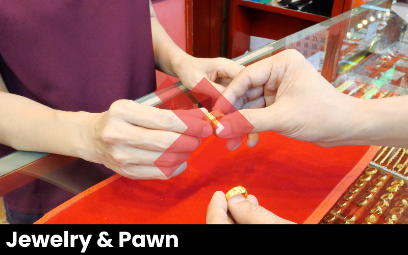 jewelry and pawn shop weighing