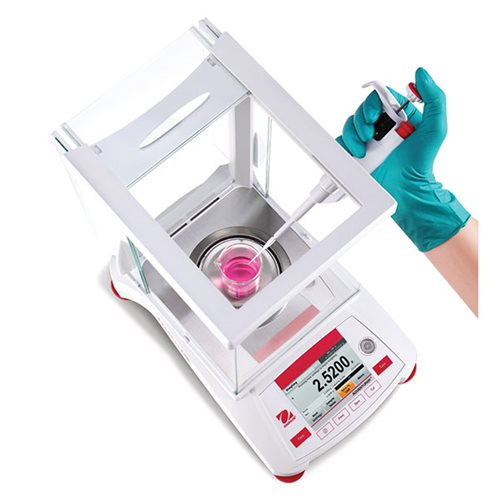 ohaus adventurer analytical balance draft shield