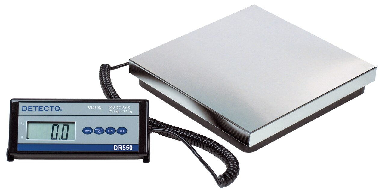 Cardinal Detecto DR550C Stainless Steel Low Profile Bench Scale