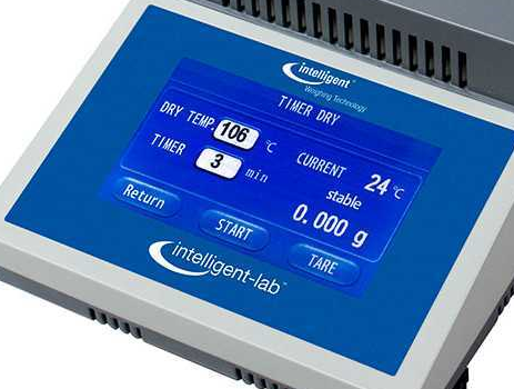 Intelligent Weighing Moisture Analyzer Display