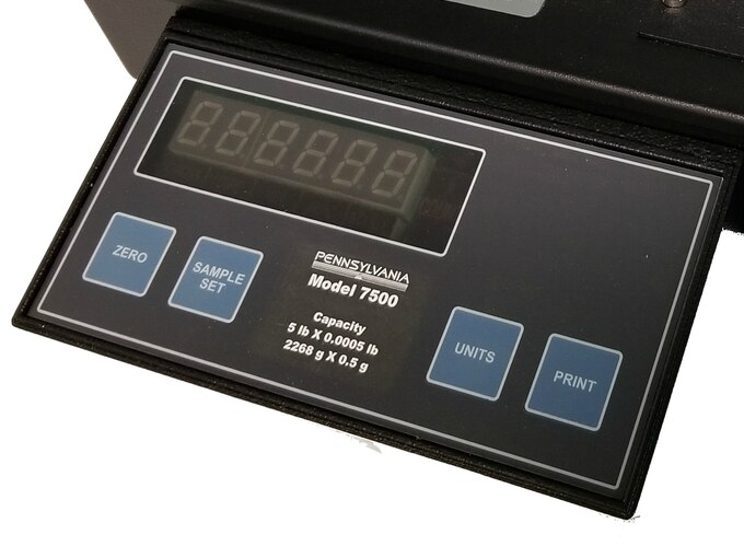 Pennsylvania 7500 series bench scale display and keypad