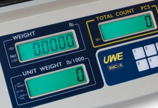 UWE SAC and SHC Series Counting Scales Display