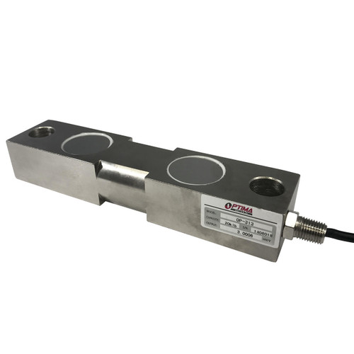 Optima OP-313-SSW 50,000 lb Stainless Steel Double Ended Beam Load Cell ...