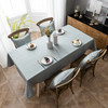 54" x 78" Grey High Quality Rectangle Cotton and Linen Water Resistant Tablecloth 