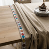 54" x 78" Brown High Quality Rectangle Cotton and Linen Water Resistant Tablecloth 