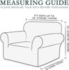 Black Jacquard Polyester Spandex Fabric Box Cushion Armchair Slipcover