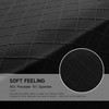 Black Ultra Soft Rhombus Jacquard Polyester Stretch Fabric  Oversized Ottoman Slipcover 